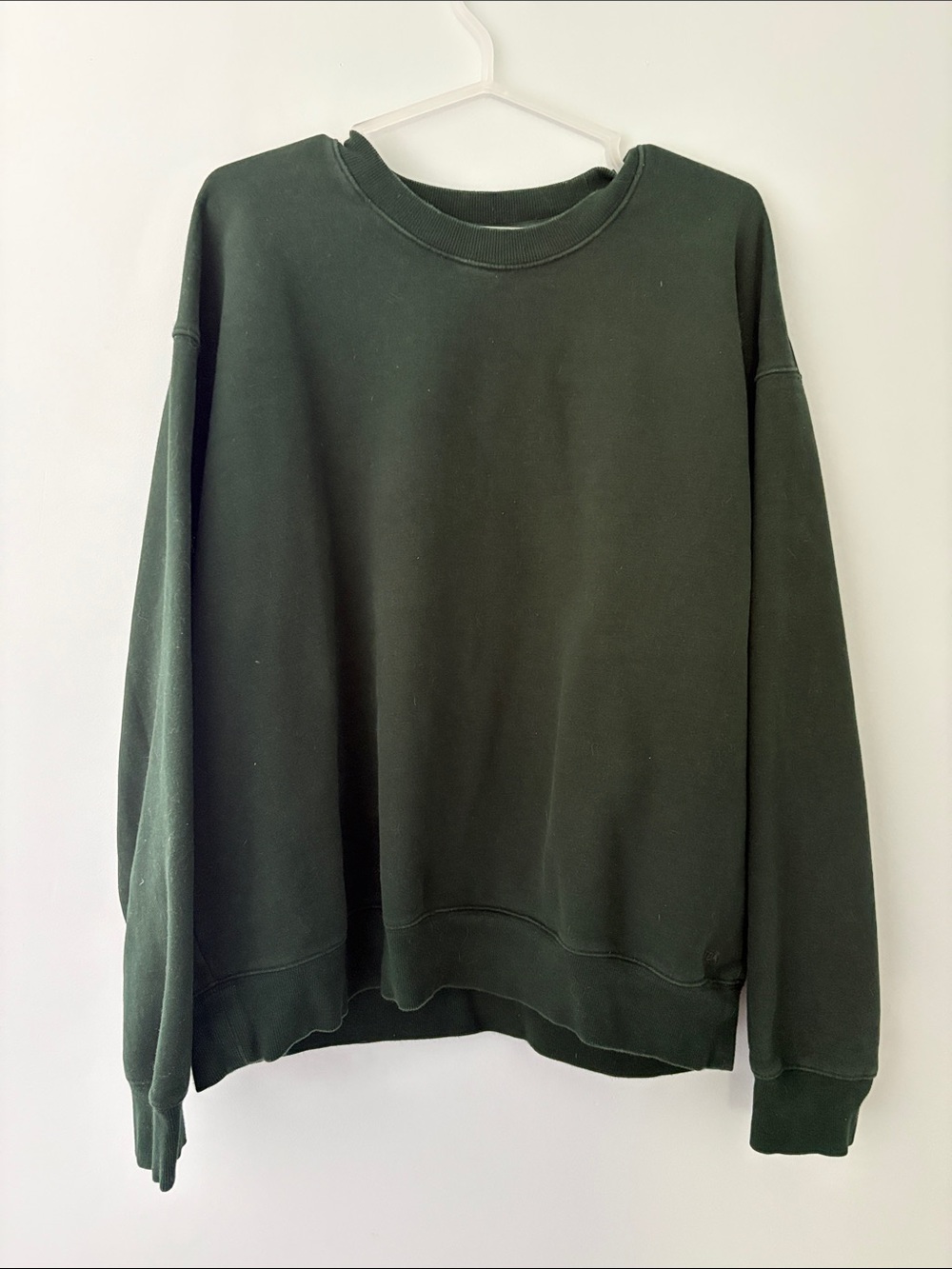 Aritzia Dark Forest Green Crewneck Sweatshirt